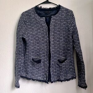 JCrew Soft Tweed Blazer | Satin Inside | Size XL